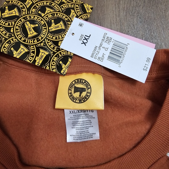 Rust Orange Graphic Sweatshirt - Picture 2 of 6